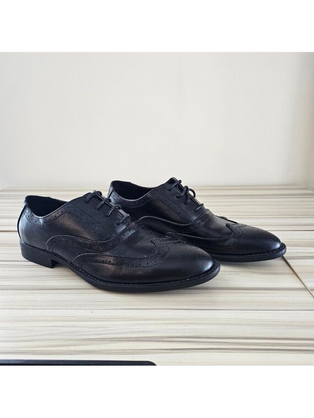 ASOS Men's Black Wingtip Oxford Dress Shoe Size 6